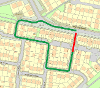 Map of closure on Church View