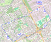 Map of closure on Houston Road