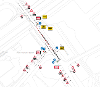Map of footpath closure at Deans Bridge