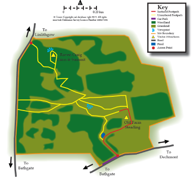 Ravencraig Woodland Map