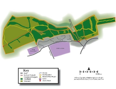 Broxburn Community Woodland map