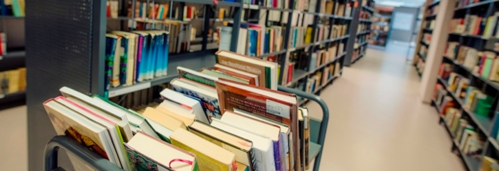 Book trolley: Link to 'Fauldhouse Library' Book Trolley