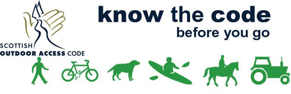 Scottish Outdoor Access Code banner: Link to 'Land Reform (Scotland) Act 2003 & the Scottish Outdoor Access Code' Scottish Outdoor Access Code banner